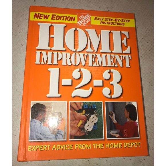 Home Improvement 1-2-3 Expert Advice from The Home Depot Hardcover book - Picture 1 of 12